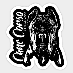 Cane Corso Italiano dog portrait dog mom Sticker